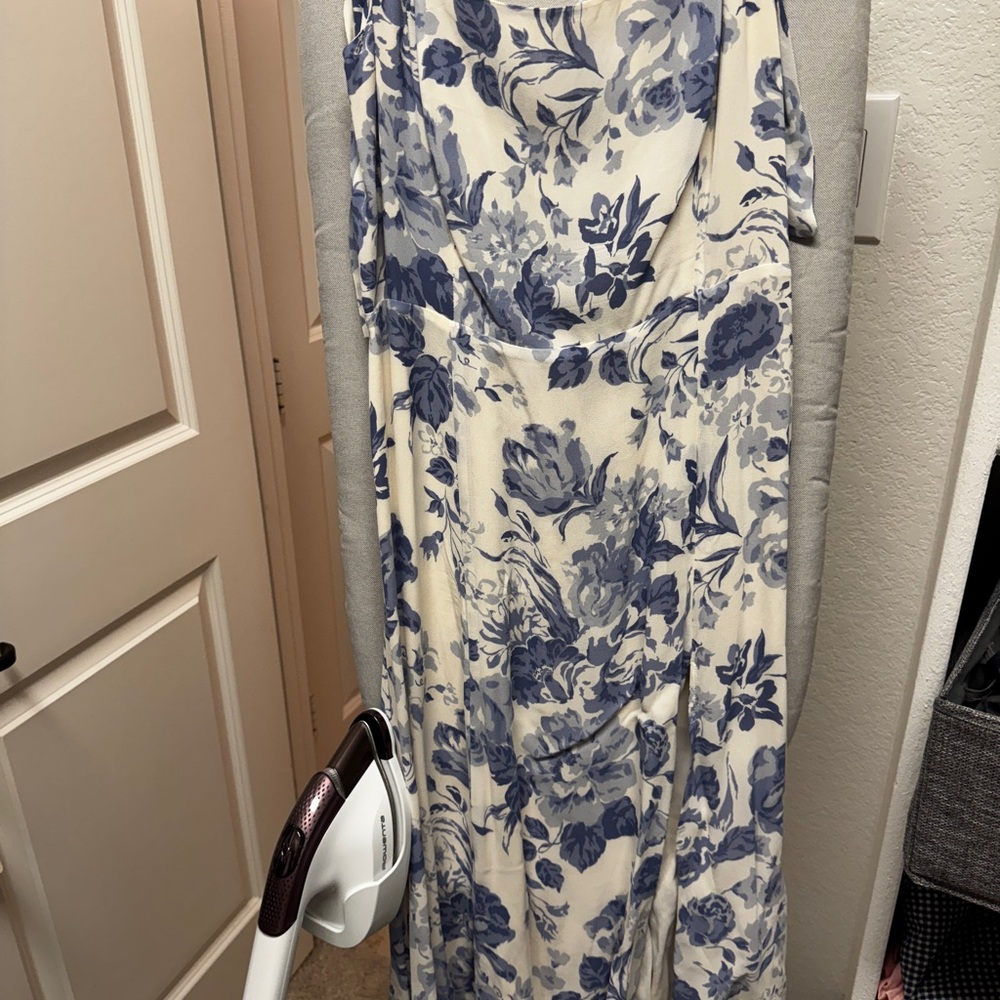 Reformation Blue Floral Maxi Dress
